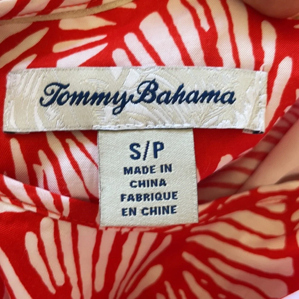TOMMY BAHAMA Shall We Dance Dress Midi Red&White Dress size Small - Picture 7 of 8